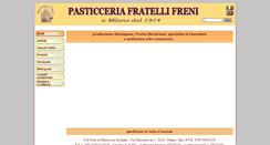 Desktop Screenshot of pasticceriafreni.com