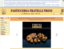 Tablet Screenshot of pasticceriafreni.com